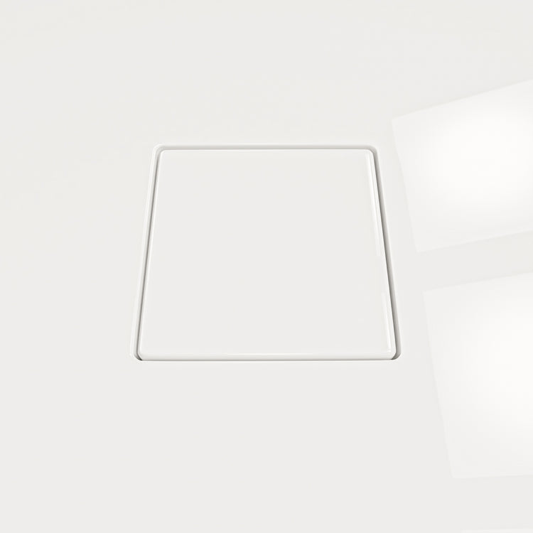SDC6WHT - Shower Base Acrylic Square Drain Cover