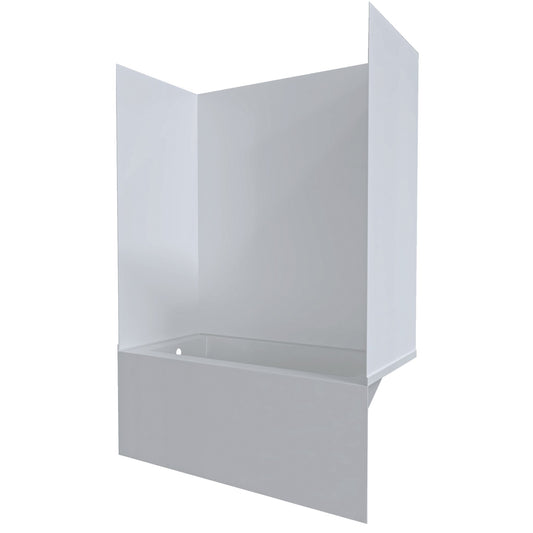 ACRYLIC WALL PANEL KITS FOR SKIRTED BATHTUBS
