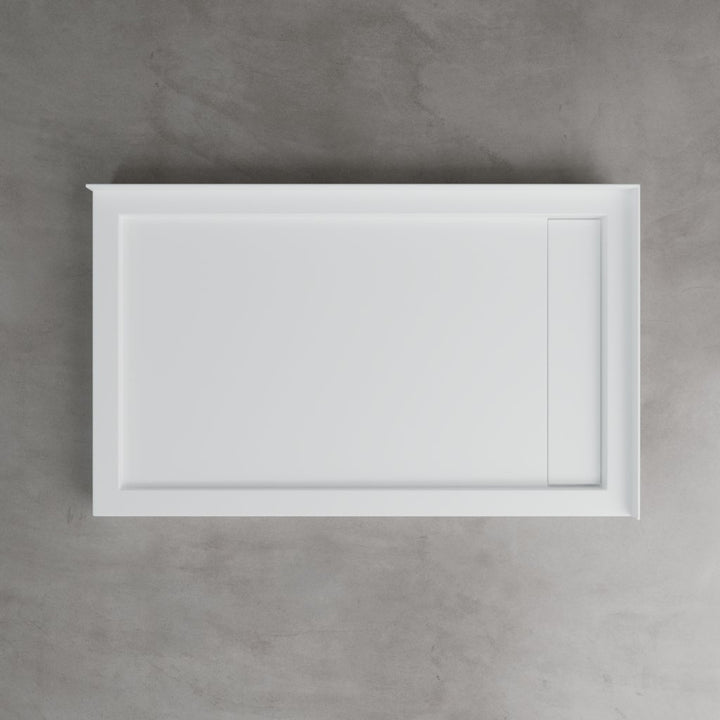 STONE DOUBLE THRESHOLD LINEAR DRAIN