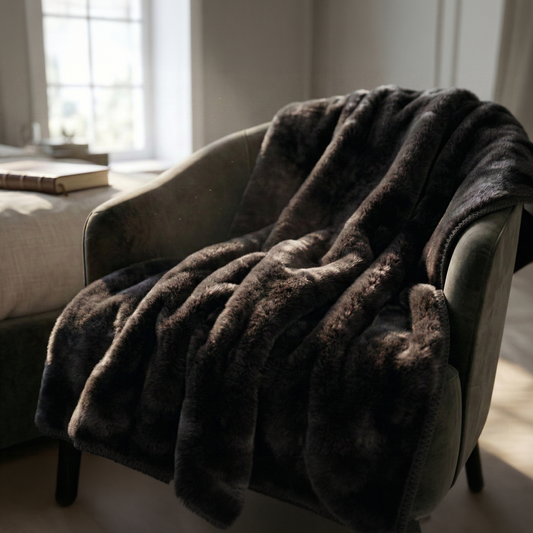 Midnight Onyx - Throw Velvet Blanket