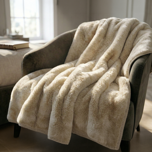 Alabaster Pearl - Throw Velvet Blanket