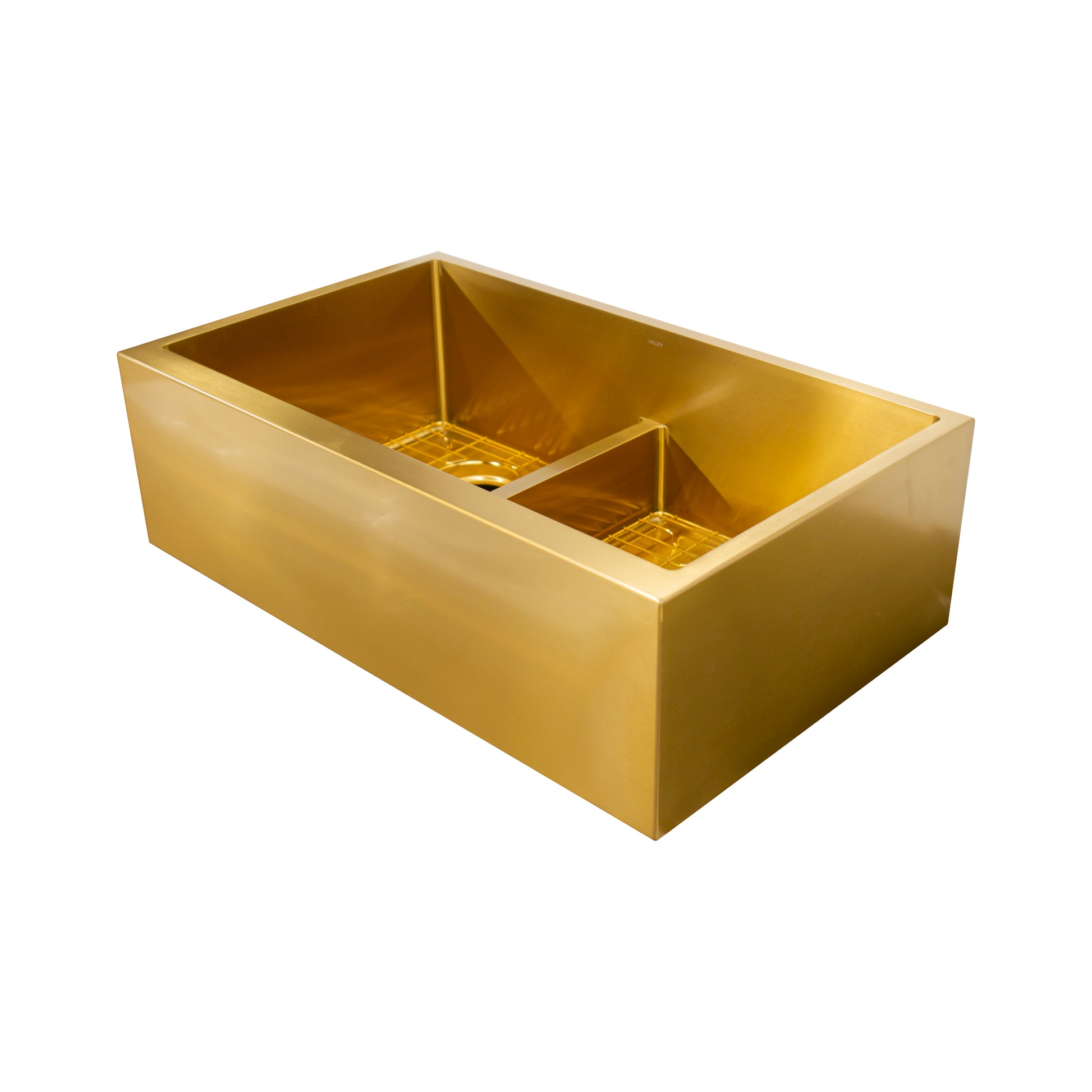 SAPRJ3320AGLDBG - APRON DOUBLE BOWL KITCHEN SINK