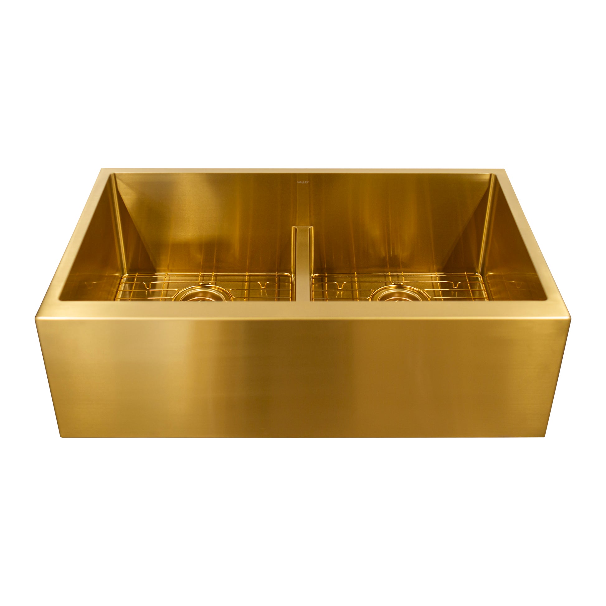 SAPRJ3320AGLDBG - APRON DOUBLE BOWL KITCHEN SINK