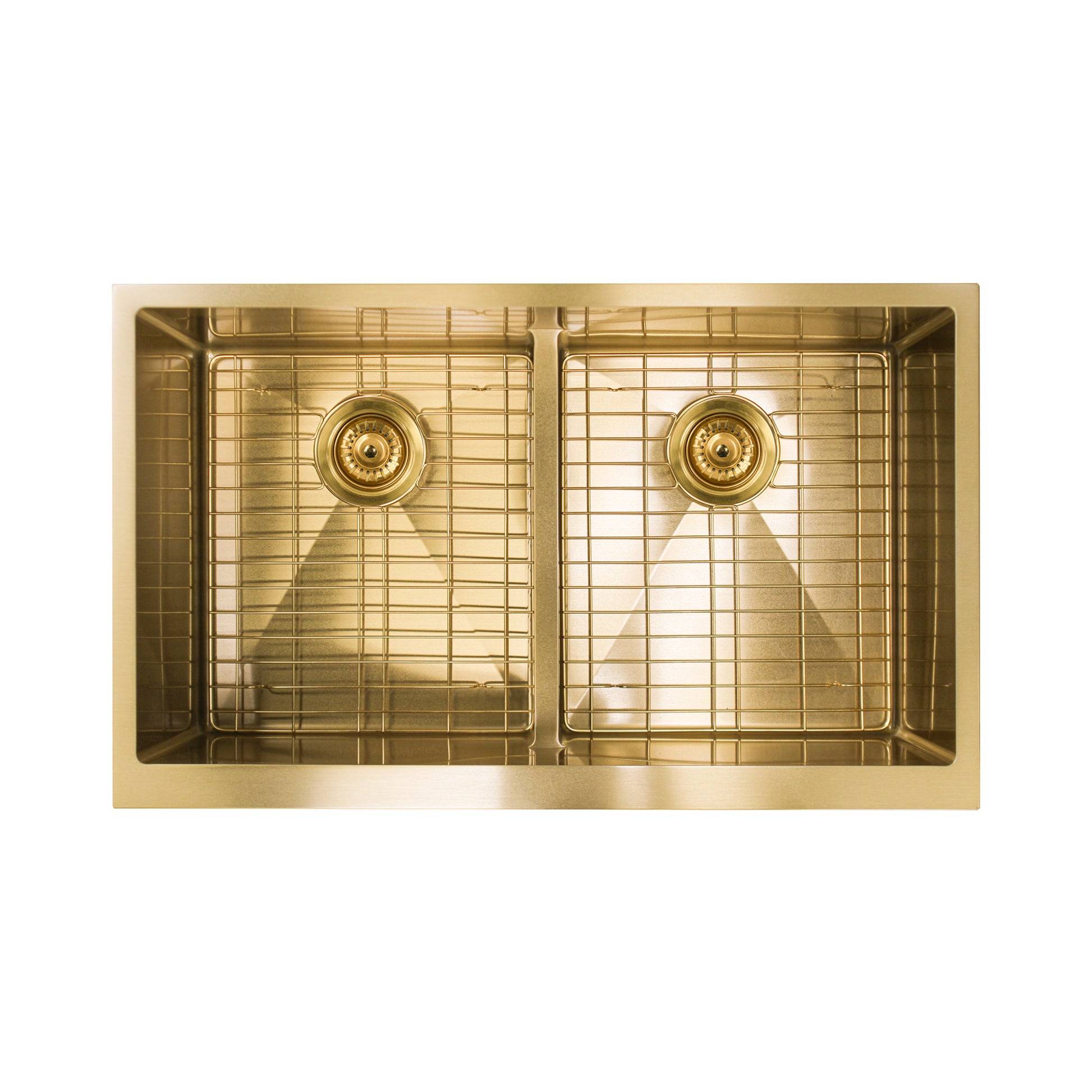 SAPRJ3320AGLDBG - APRON DOUBLE BOWL KITCHEN SINK