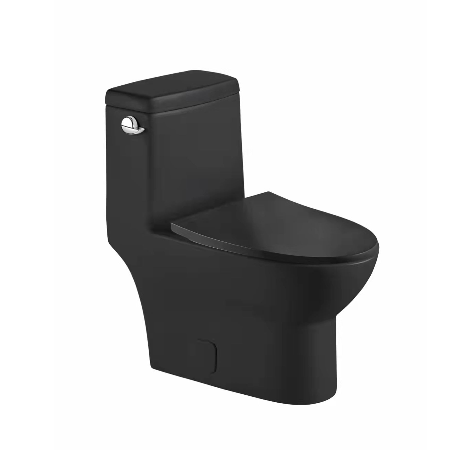 VA8125MBLK - 1-PC. SINGLE FLUSH SIPHONIC TOILET