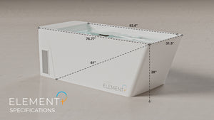ELEMENT + All in one Glacier & Thermal Plunge tub - Gloss White