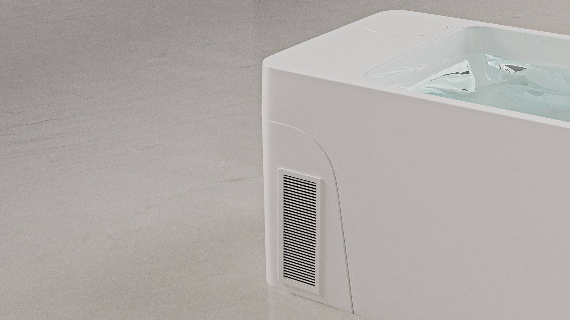 ELEMENT + All in one Glacier & Thermal Plunge tub - Gloss White