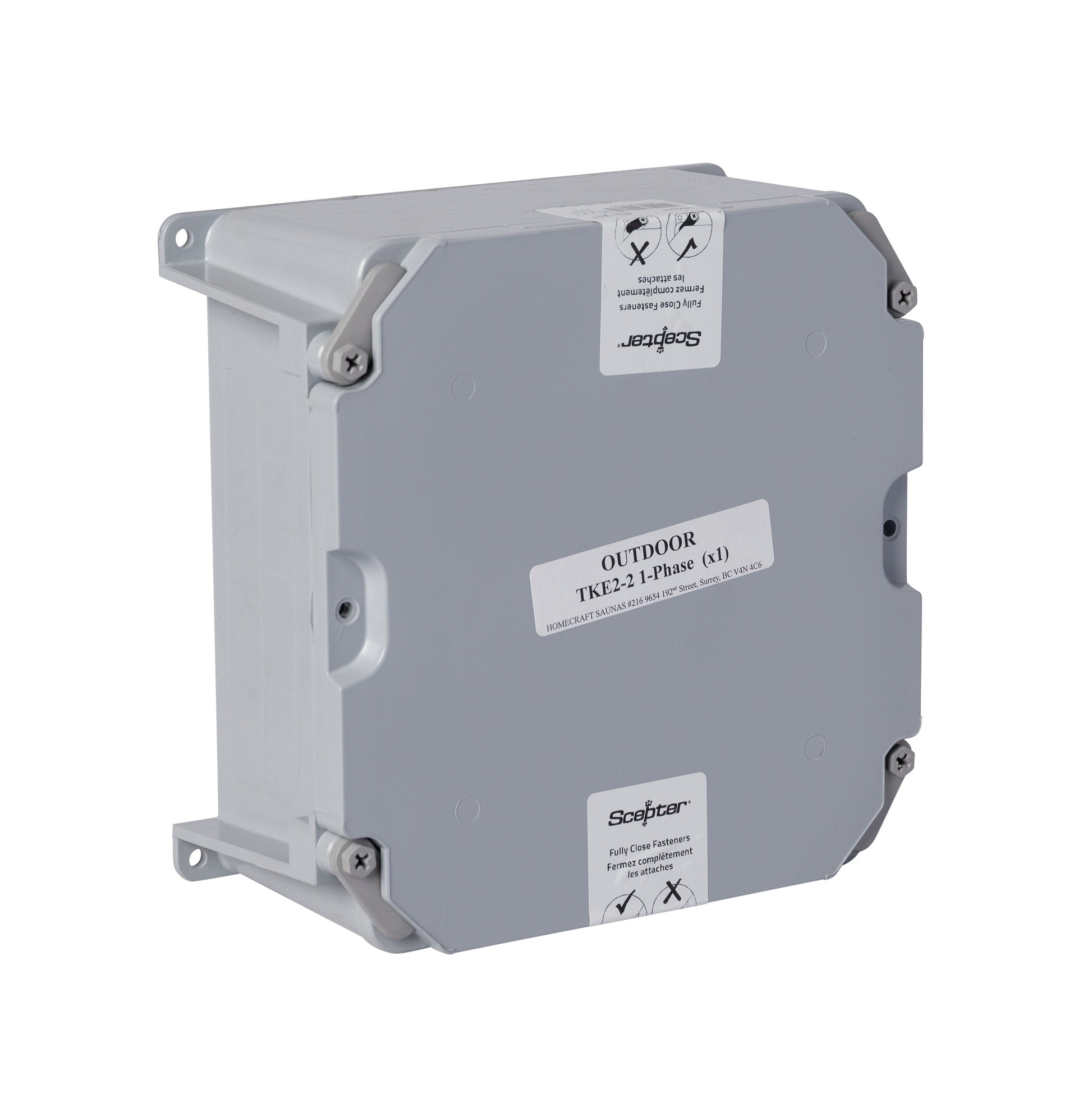 VBKTKE2 - Outdoor Relay Contactor Box with Homecraft Sauna Control