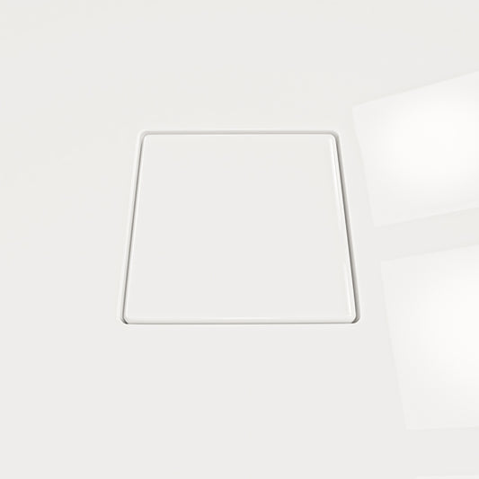 SDC6WHT - Shower Base Acrylic Square Drain Cover