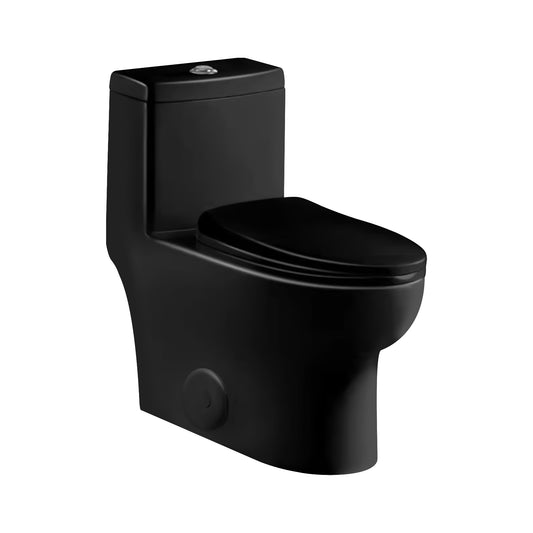VA0076MBLK - 1PC. DUAL FLUSH TOILET